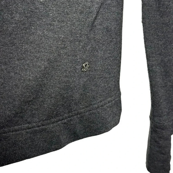 Lululemon Women's Coast Wrap jacket size 8 heathered Dark gray cardigan buttons - Picture 7 of 9